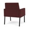 Lesro Mystic Lounge Reception Guest Chair, Black, RF Nebbiolo Upholstery ML1101 - alternate 3